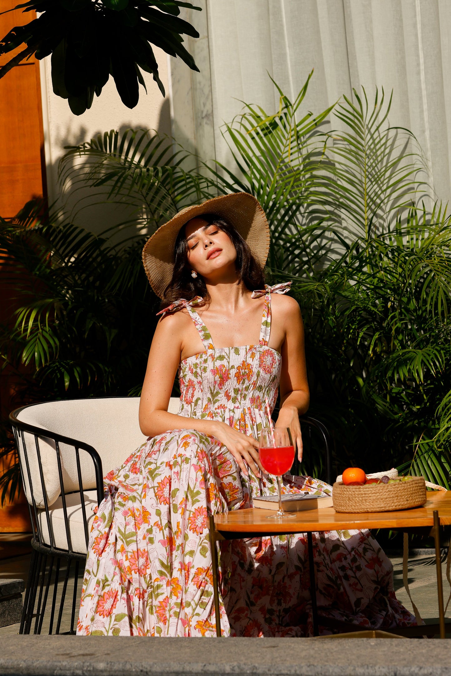 Vanya Dress Boho Botanical