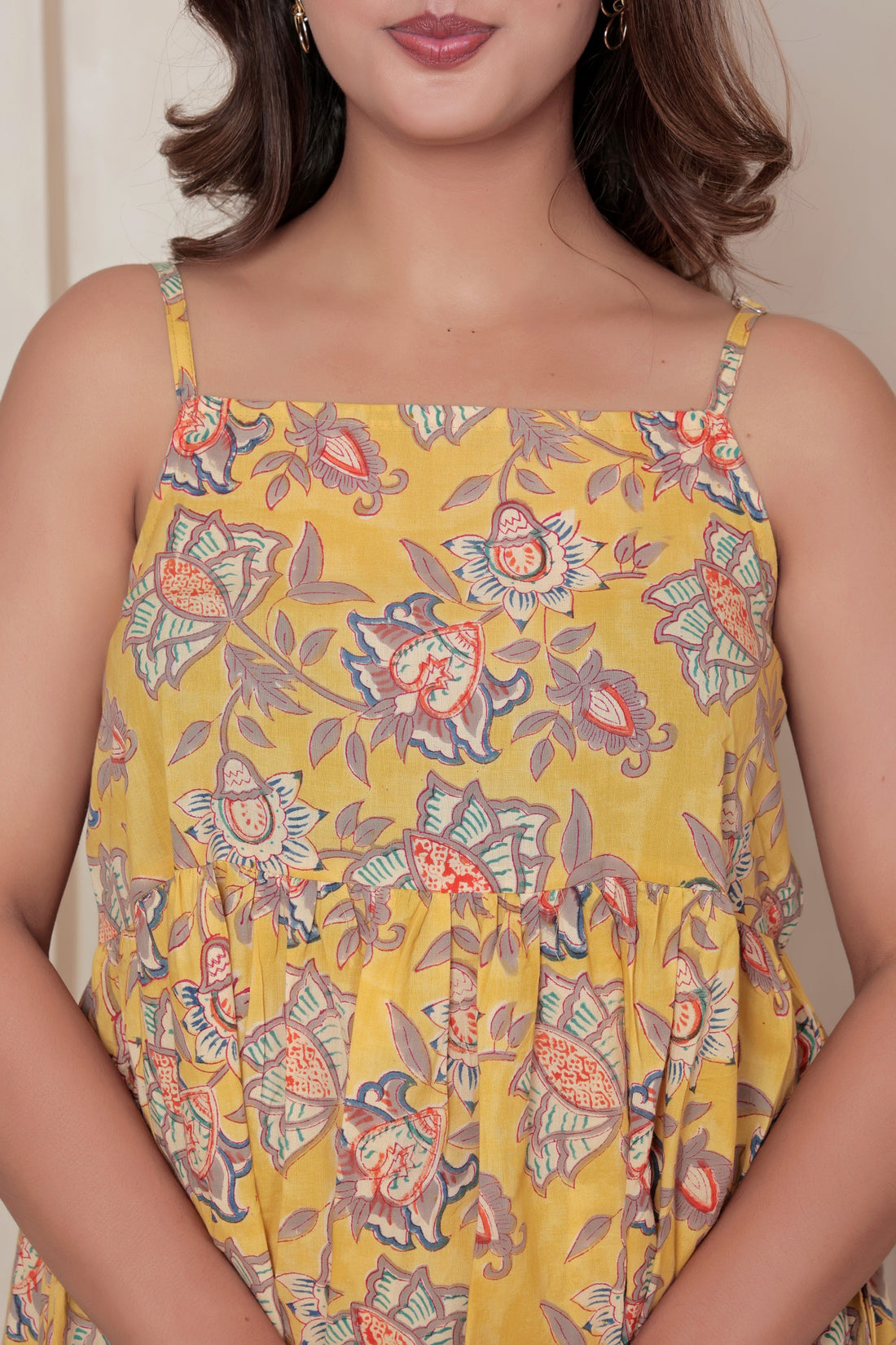 Yellow Floral Maxi Bloom Dress