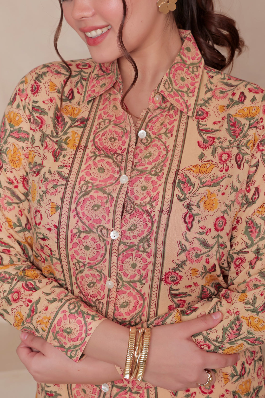 Floral Midi Mary Shirt Dress