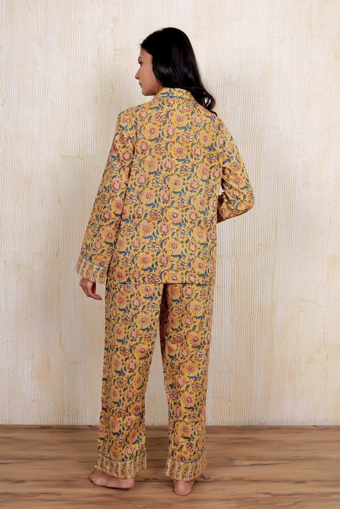 Yellow Floral PJ Set
