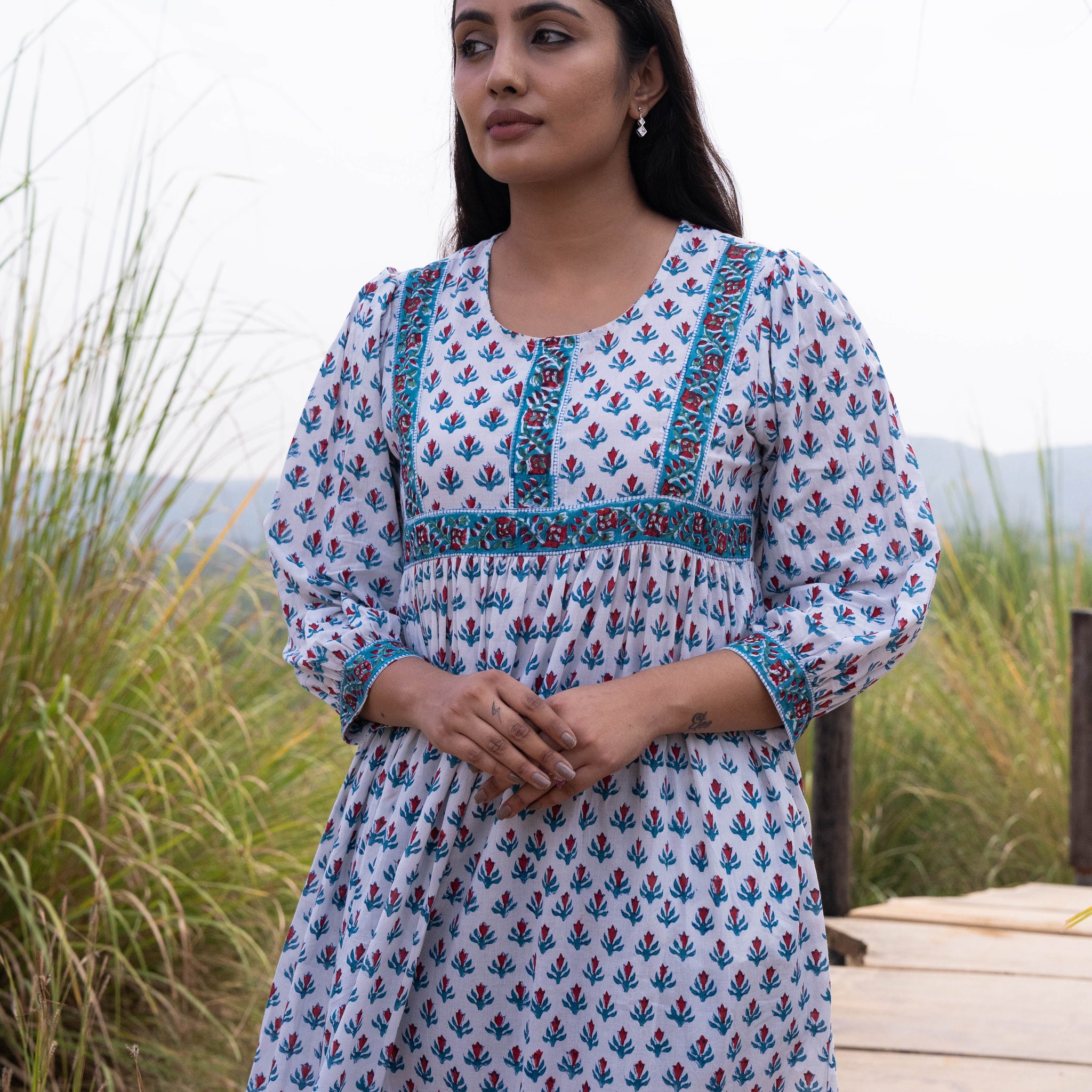 White Bohemian Dress