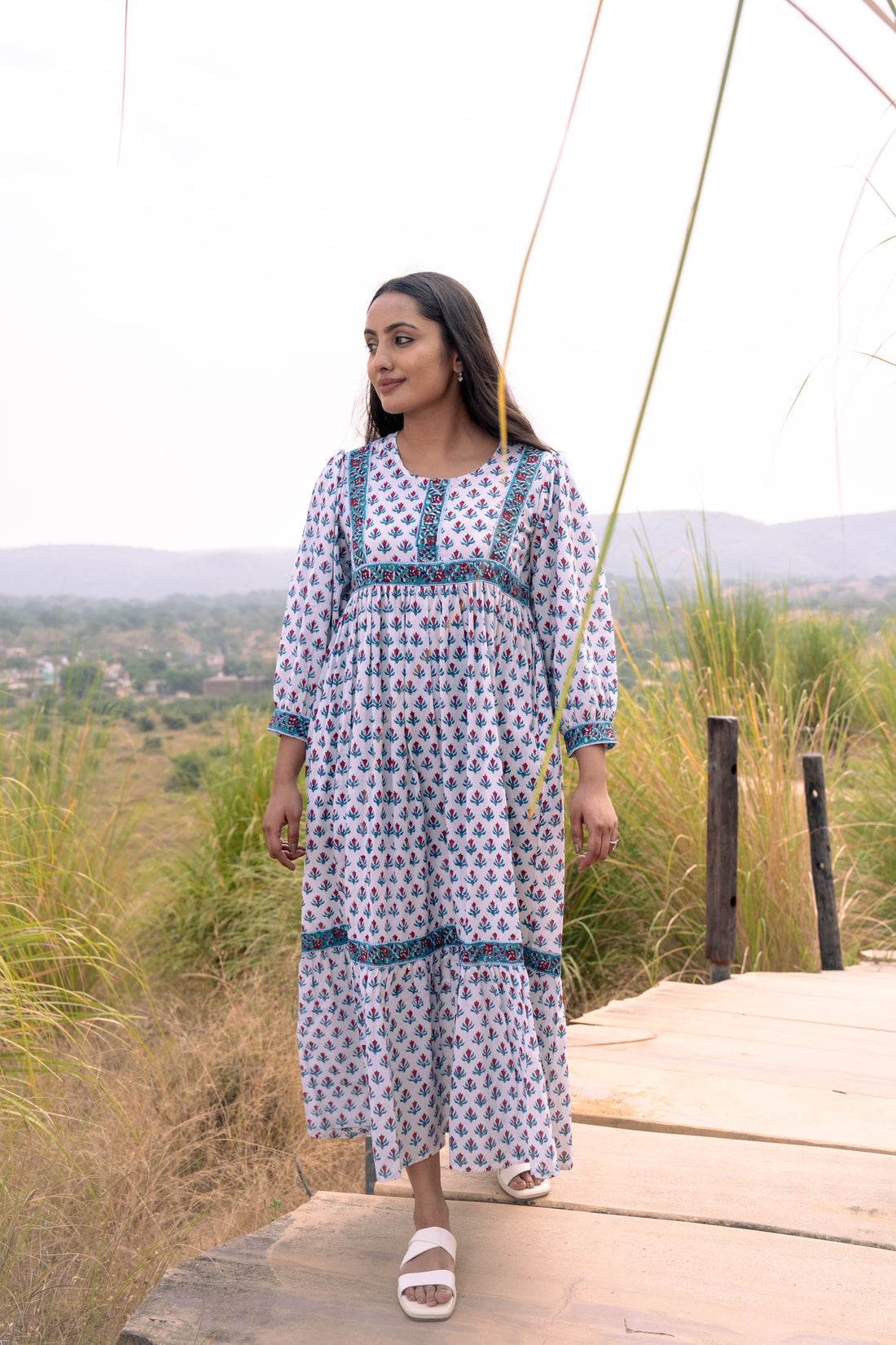 White Bohemian Dress