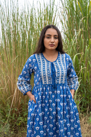 Indigo Atlas Maxi Dress