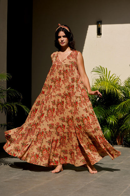Vora Dress Warm Sand