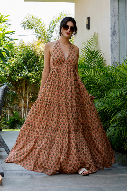 Marcella Dress Toasted Almond