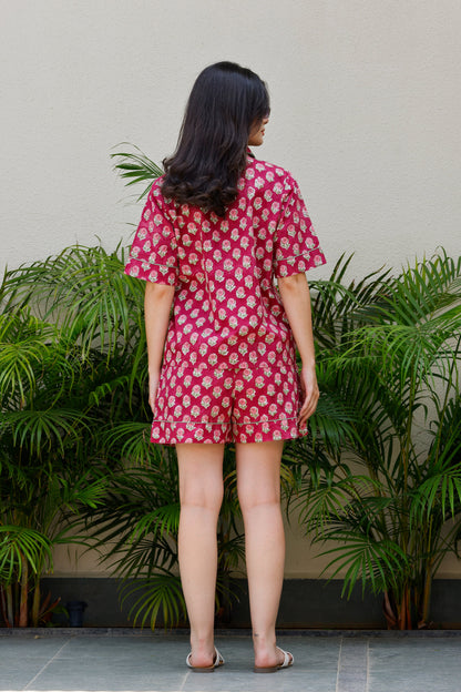 Tera Short PJ Set Alizarin Red