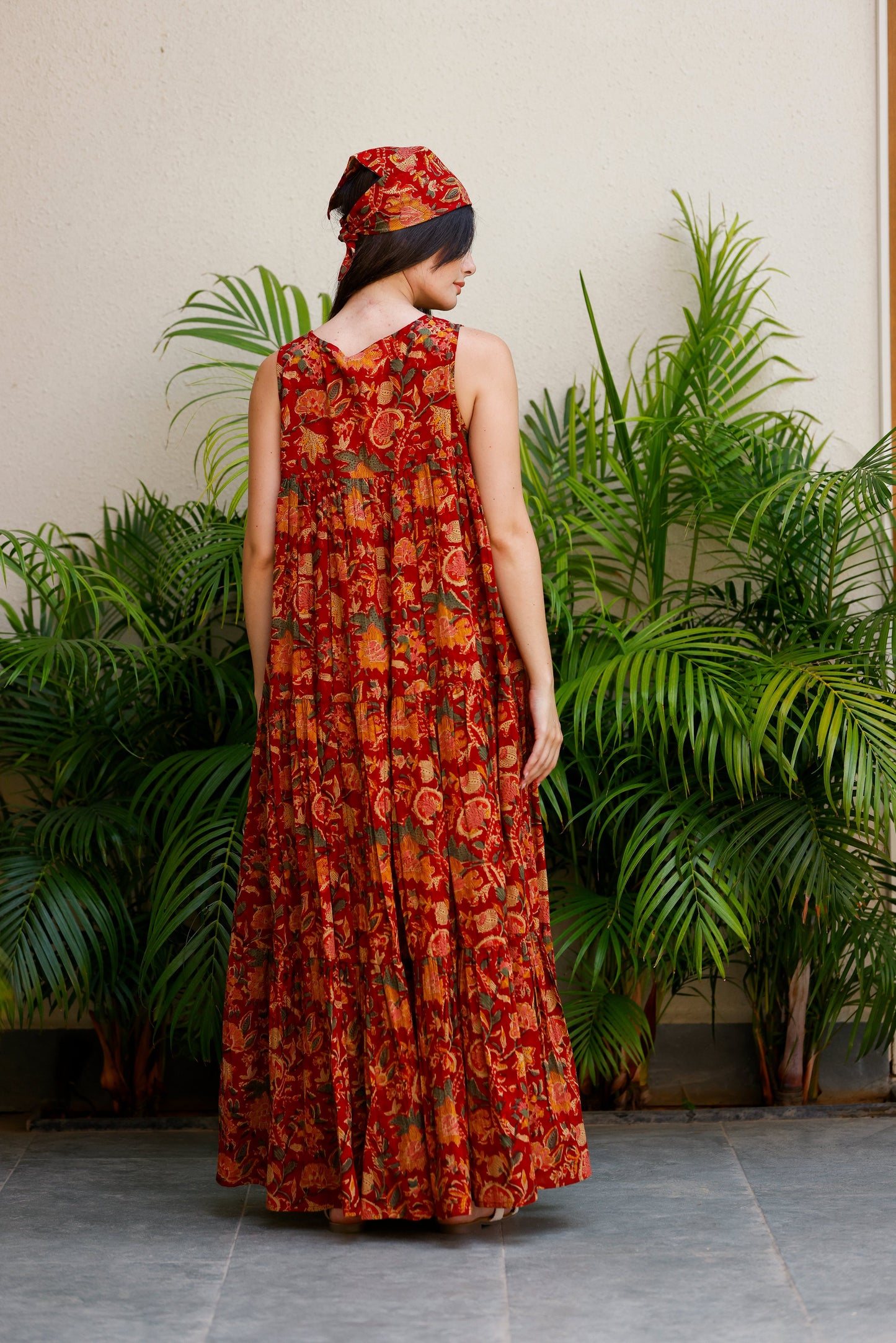 Vora Dress Burnt Crimson