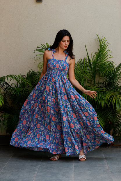 Vanya Dress Ocean Blush