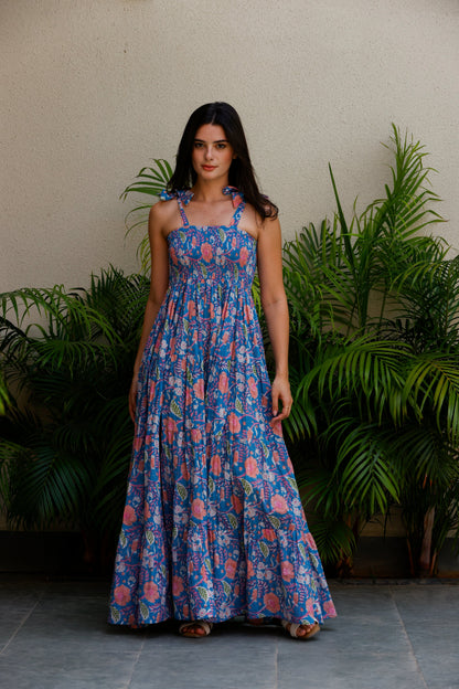 Vanya Dress Ocean Blush