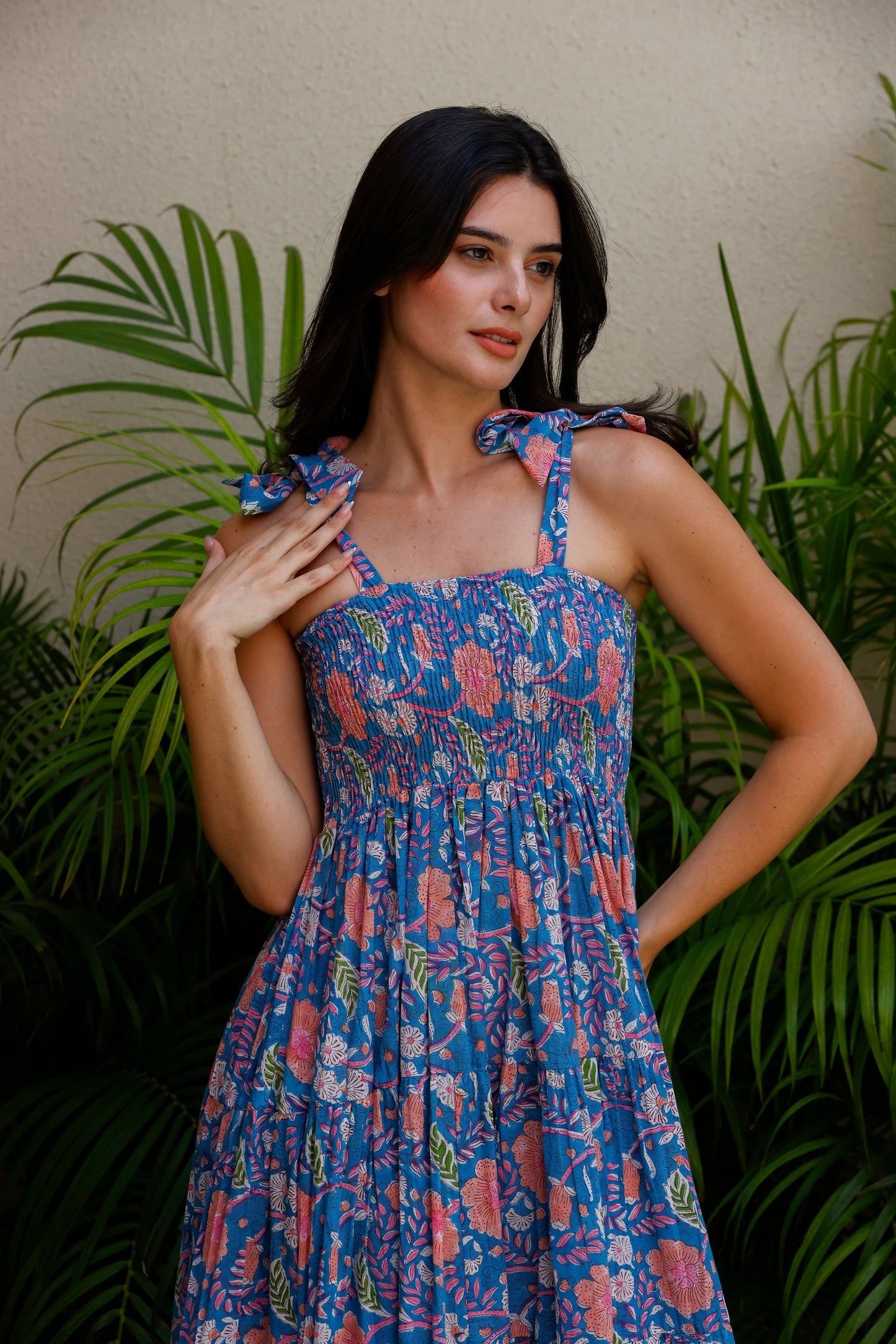 Vanya Dress Ocean Blush
