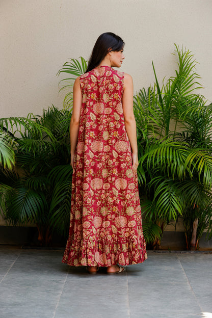 Amala Dress Deep Mulberry