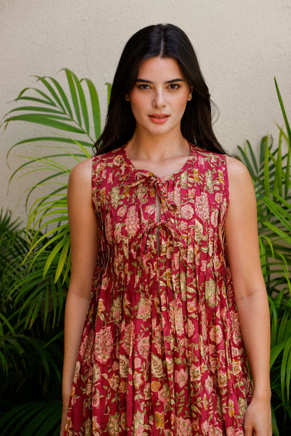 Amala Dress Deep Mulberry