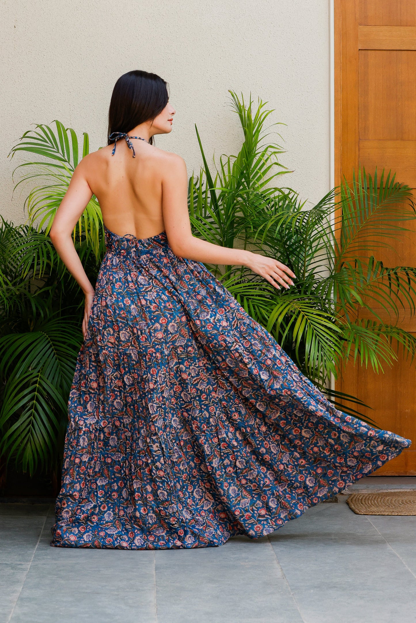 Marcella DressMidnight Meadow