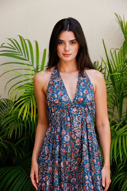 Marcella DressMidnight Meadow