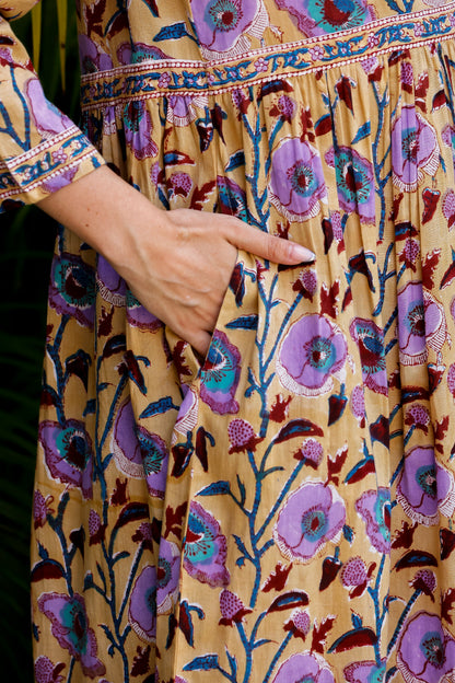 Adhara Dress Wild Poppy