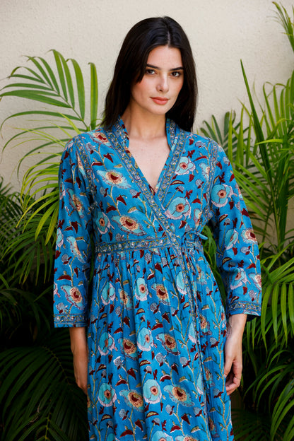 Adhara Dress Blue Lotus