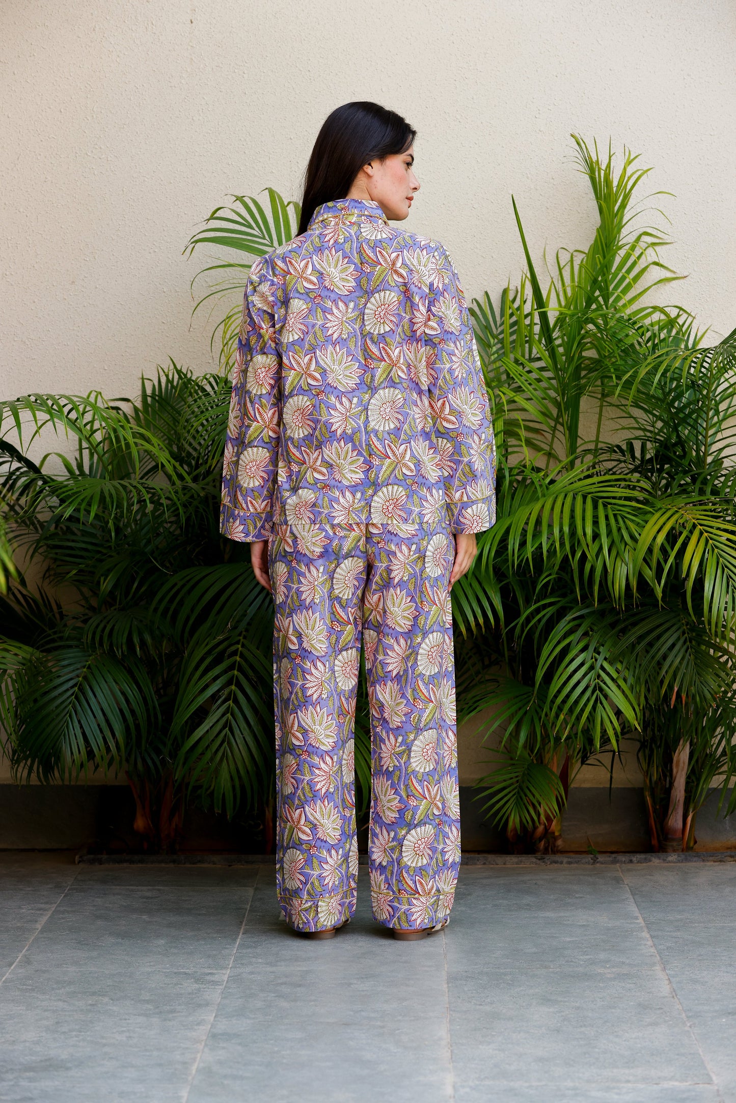 Luna PJ Set Periwinkle Blue