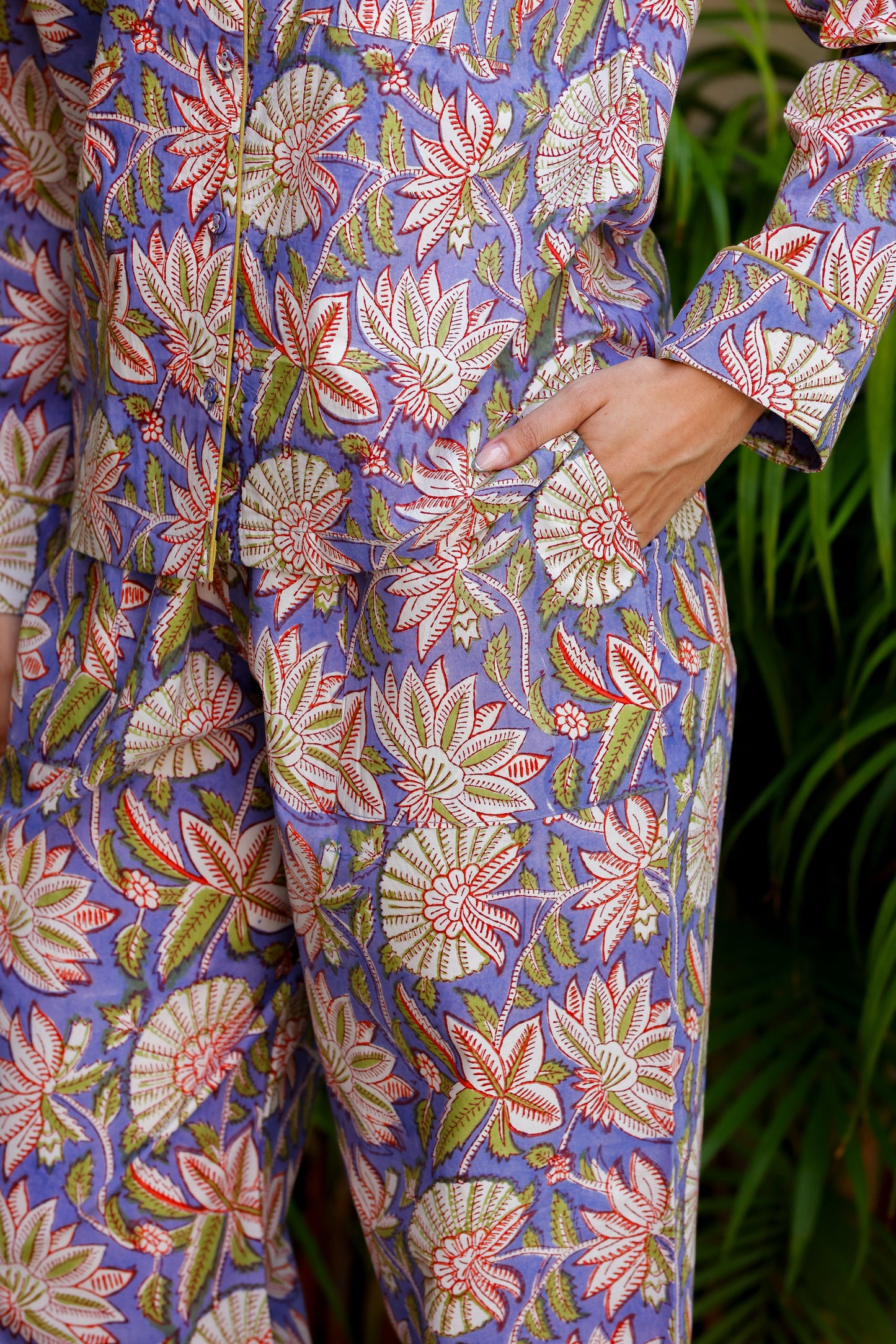 Luna PJ Set Periwinkle Blue