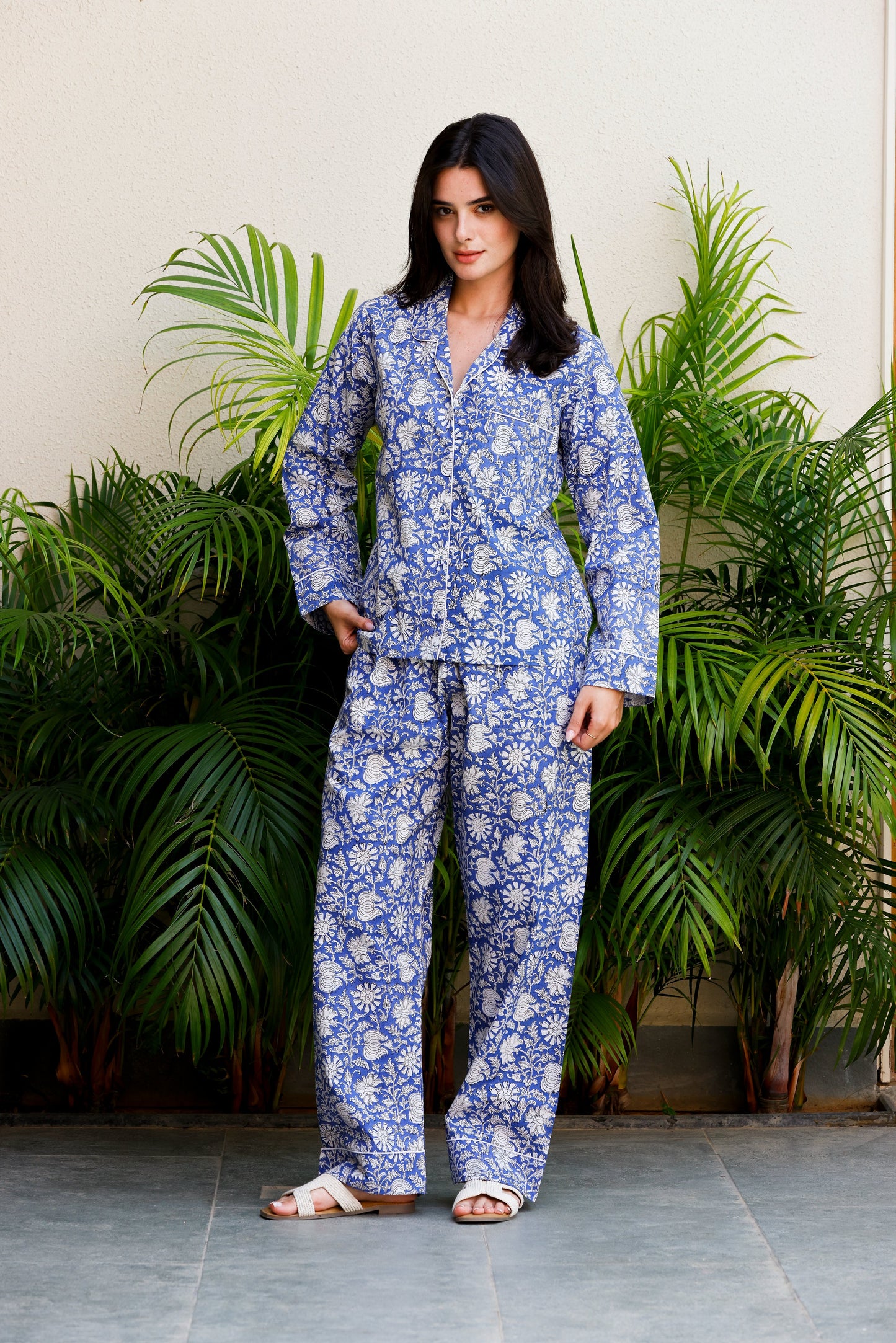 Luna PJ Set Blue Jasmine