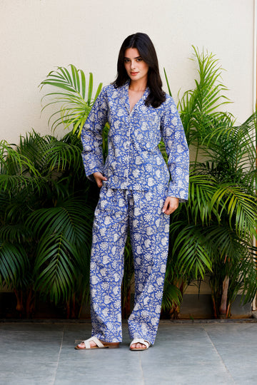 Luna PJ Set Blue Jasmine