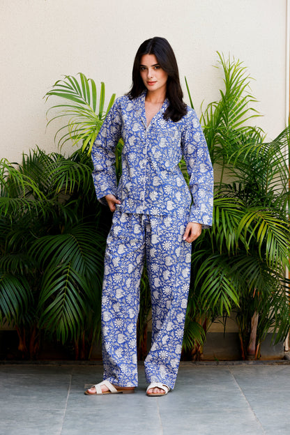 Luna PJ Set Blue Jasmine
