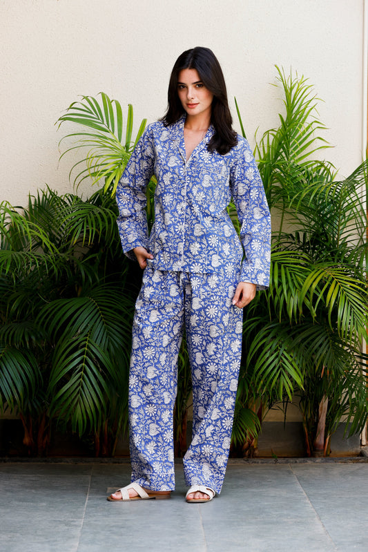 Luna PJ Set Blue Jasmine