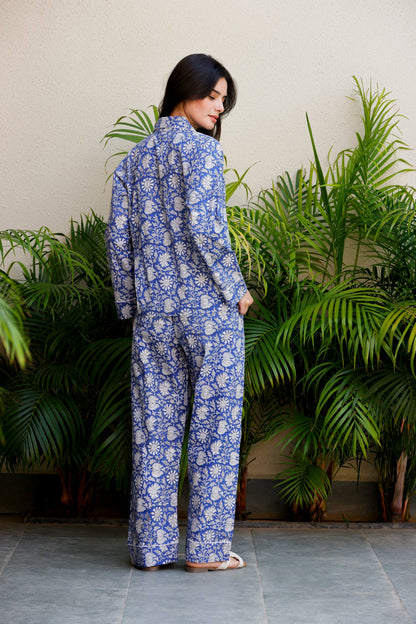 Luna PJ Set Blue Jasmine