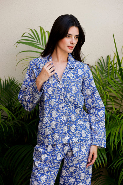 Luna PJ Set Blue Jasmine