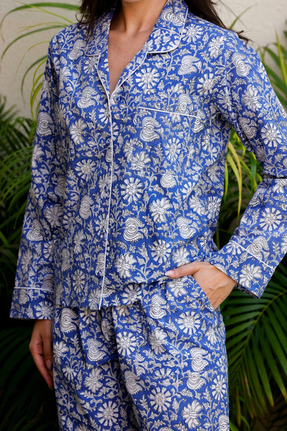 Luna PJ Set Blue Jasmine