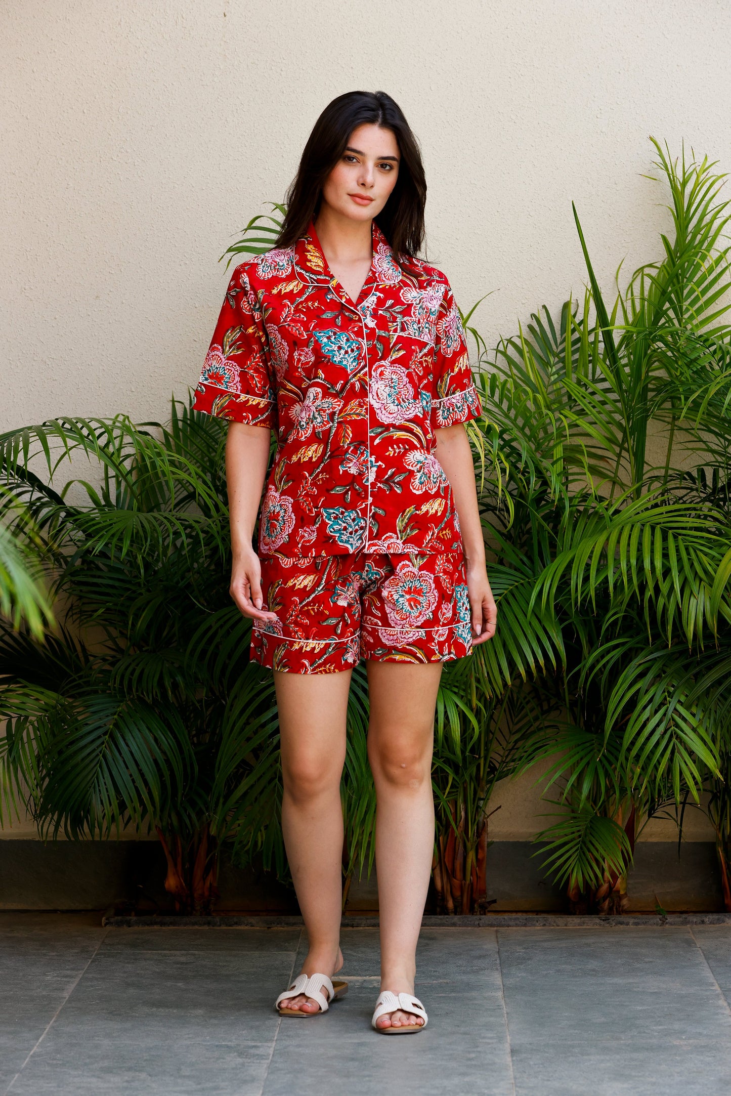 Tera Short PJ Set Iranian Floral