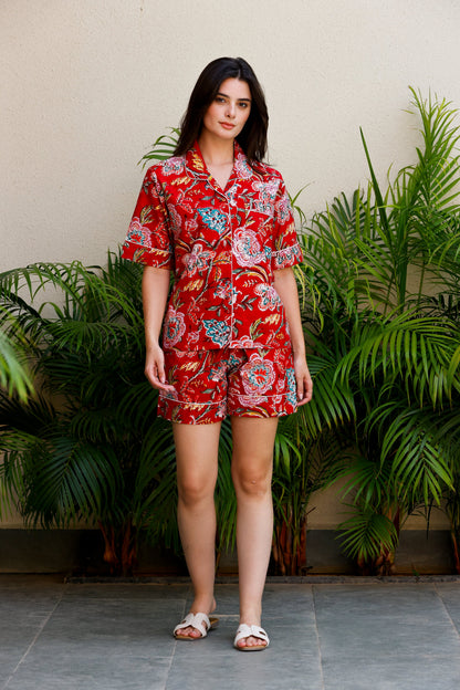 Tera Short PJ Set Iranian Floral