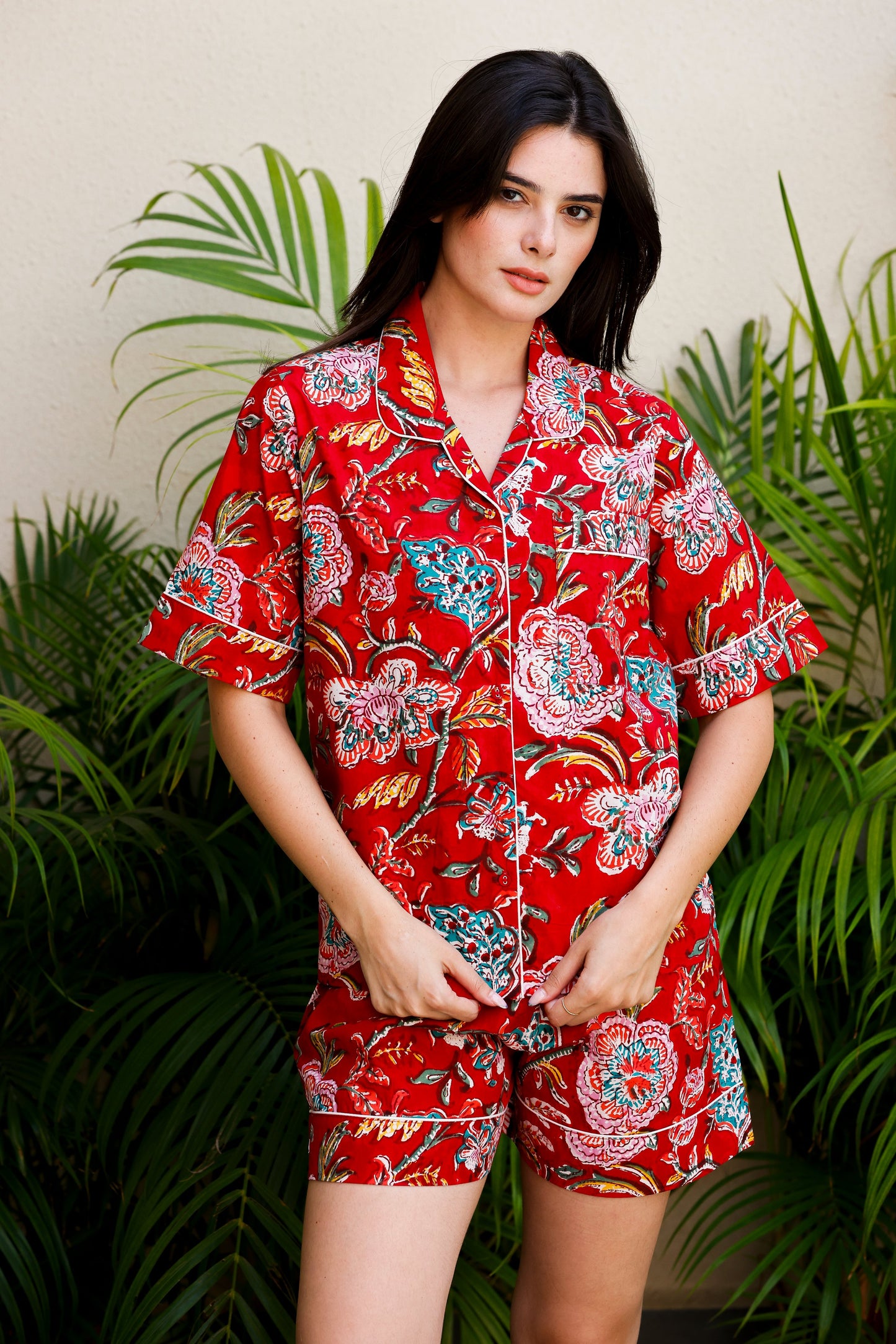 Tera Short PJ Set Iranian Floral