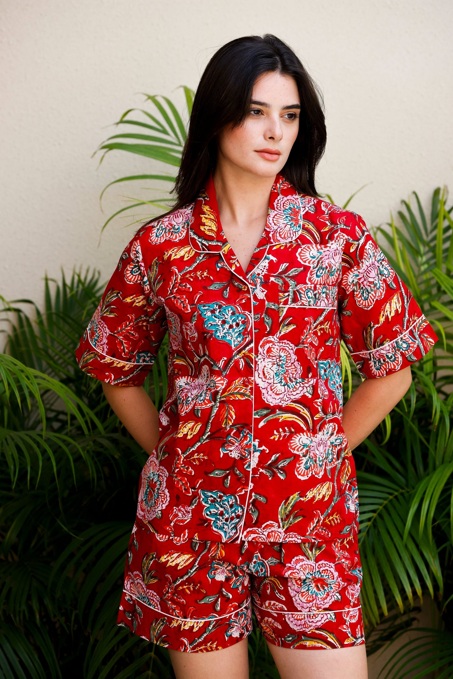 Tera Short PJ Set Iranian Floral