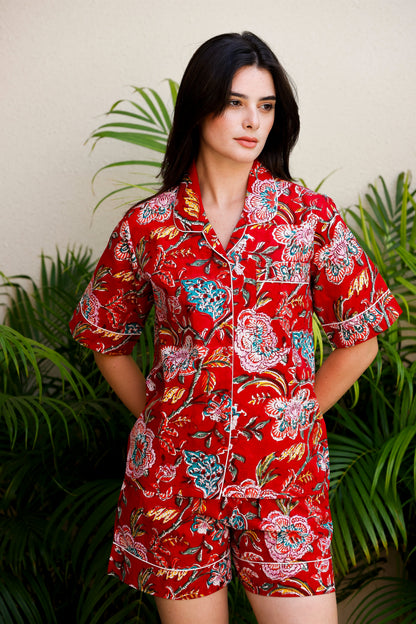 Tera Short PJ Set Iranian Floral