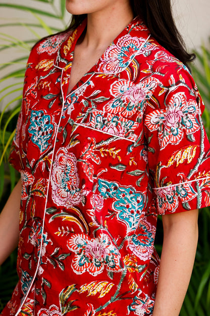 Tera Short PJ Set Iranian Floral